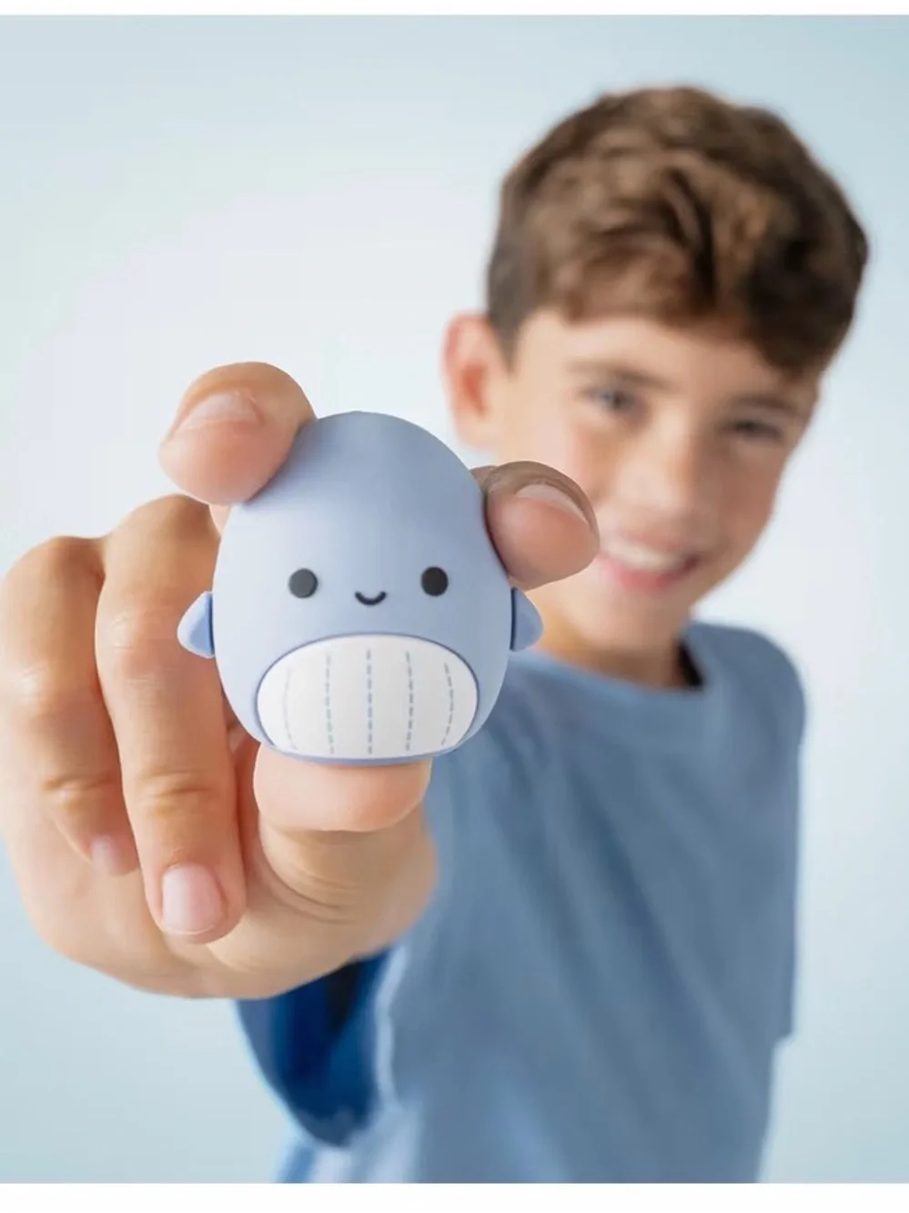 Squishmallows Kids Sonic Rechargeable Toothbrush - Light Blue & White
